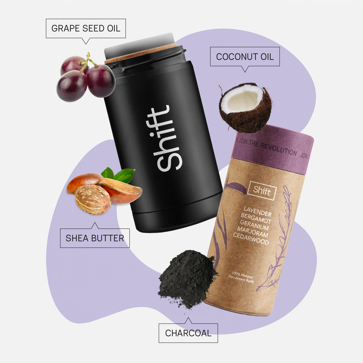 Natural Deodorant Starter Set
